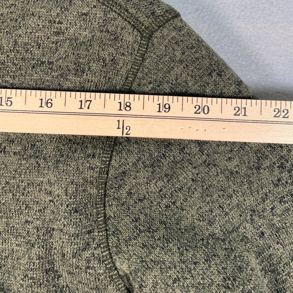 Orvis Pullover Men M Green Classic Collection Sherpa Lined Quarter Zip Sweater - Picture 8 of 11
